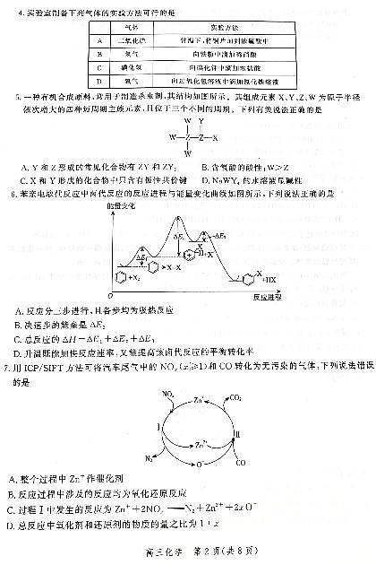 2022届河北省保定市高三第一次模拟考试（一模）化学试题含答案第2页