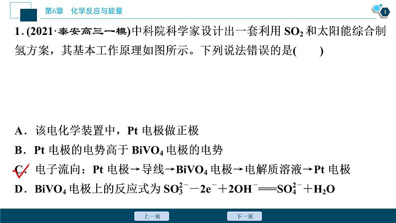 热考题型特训10　新型化学电源及其应用课件PPT02