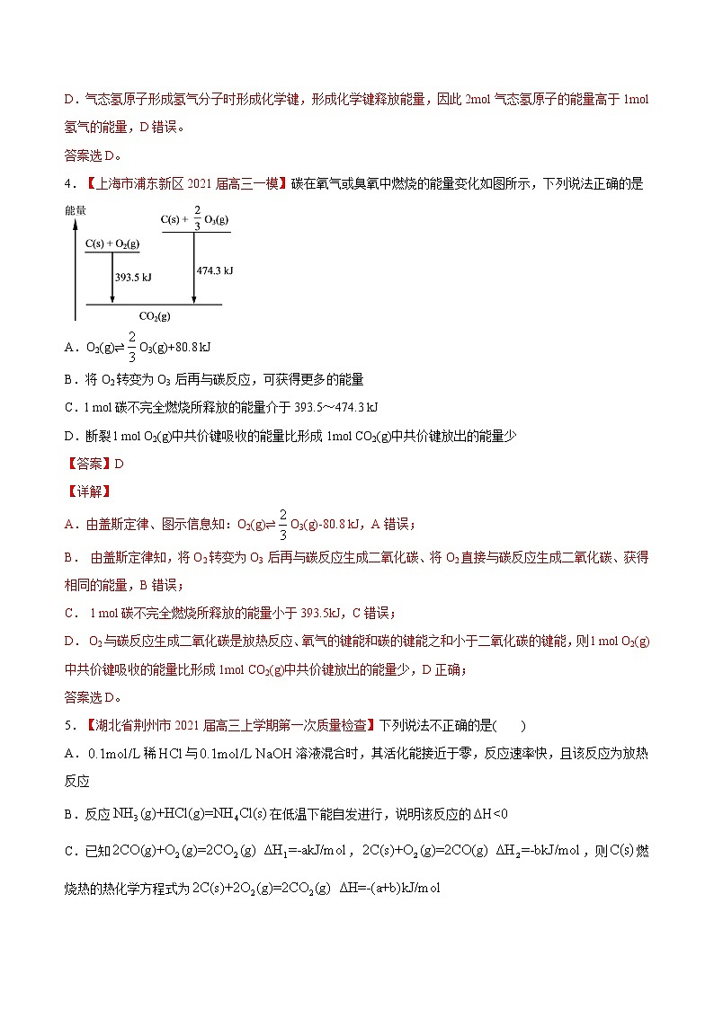 难点1 反应热的相关计算- 高考化学专练【热点·重点·难点】(解析版）第3页