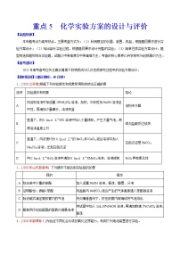 重点5 化学实验方案的设计与评价- 高考化学专练【热点·重点·难点】