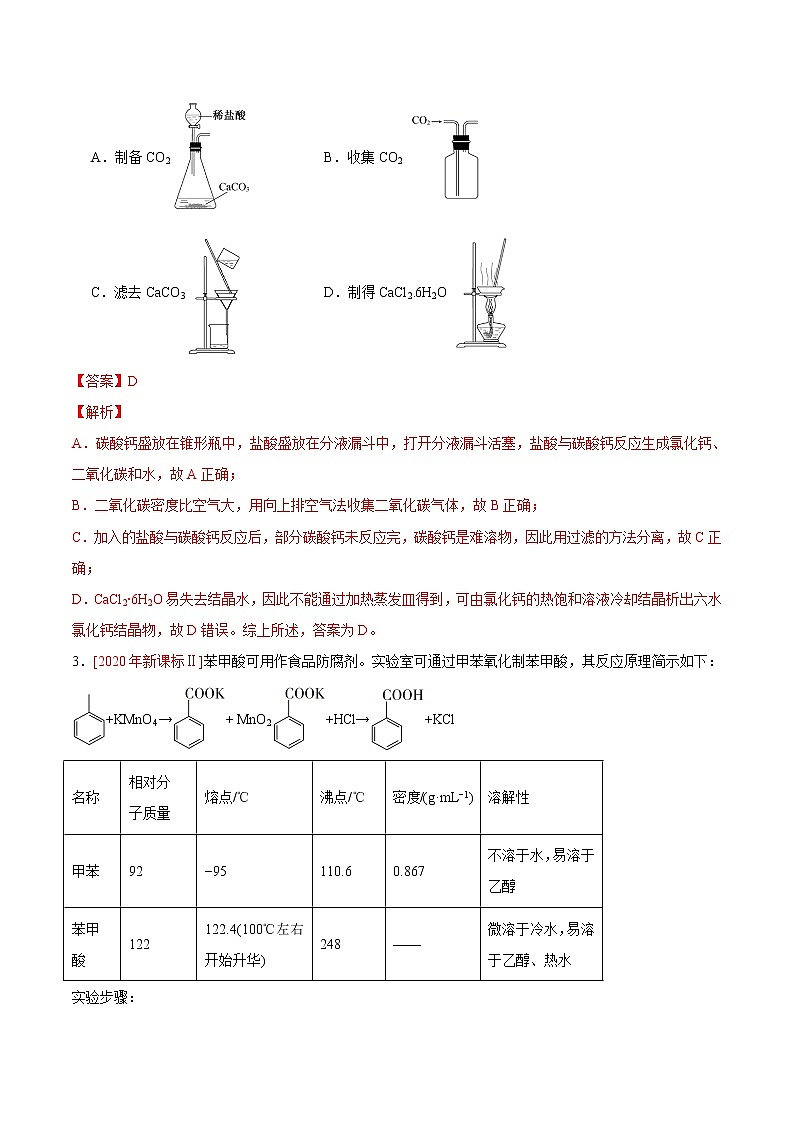 重点6 制备型实验综合题- 高考化学专练【热点·重点·难点】（解析版）第2页