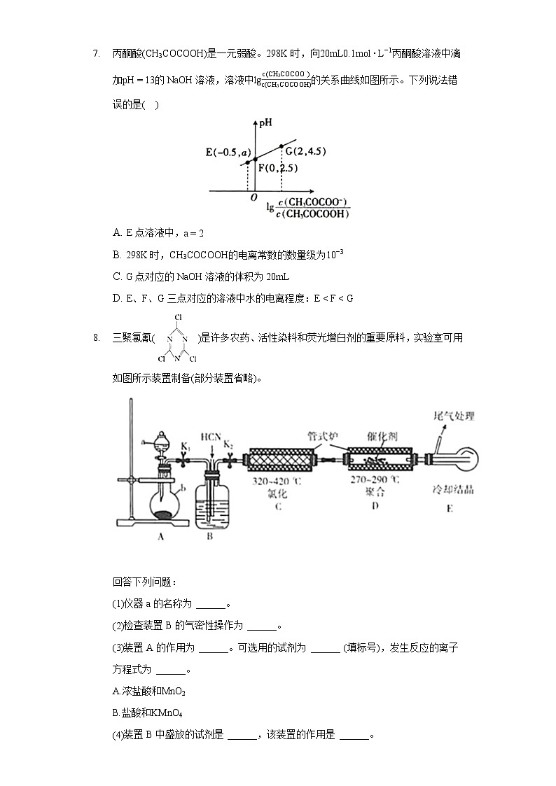 2022年吉林省白山市高考化学一模试卷（含答案解析）03