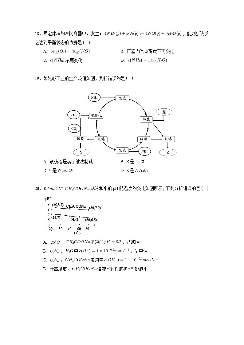 2020年上海市杨浦区高考二模化学(含答案解析)练习题03