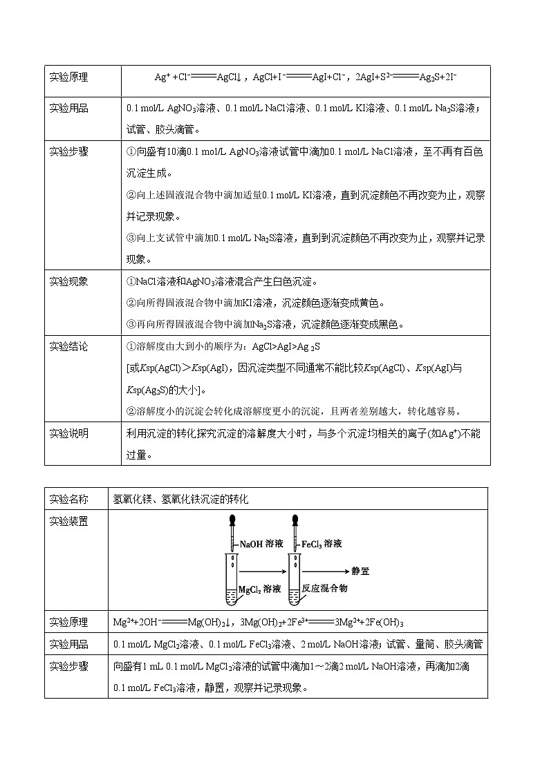 专题16 难溶电解质的溶解平衡——备战2022年高考化学之突破教材实验热点（学生版）第2页