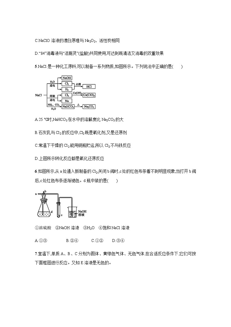 氯及其化合物 第1课时（提升）同步测试【化学人教版高中】02