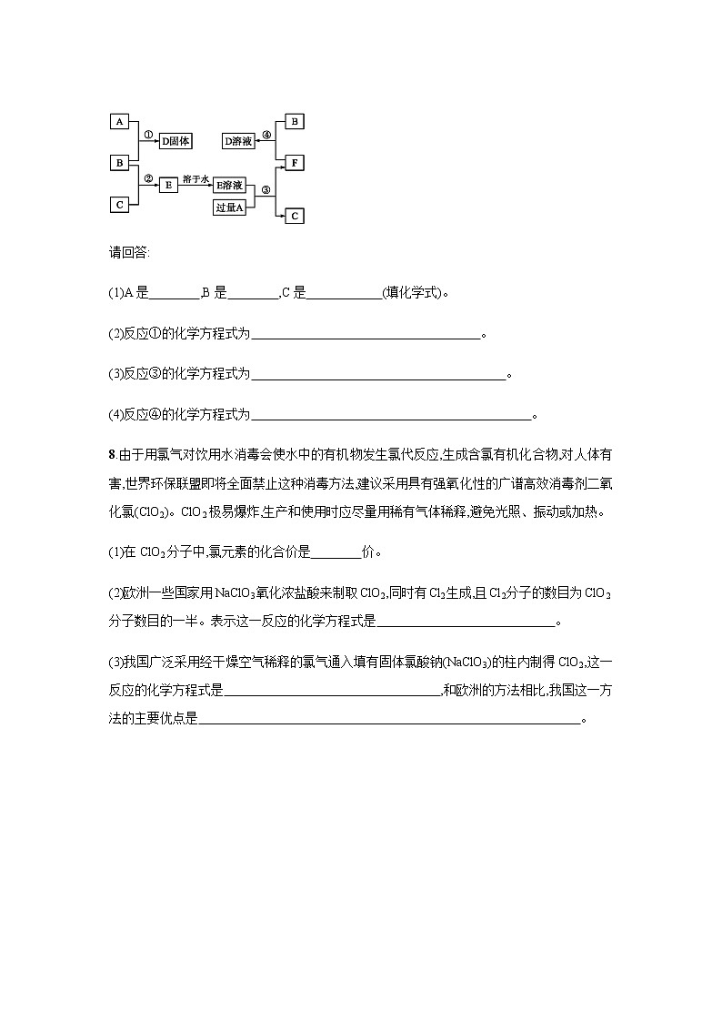 氯及其化合物 第1课时（提升）同步测试【化学人教版高中】03