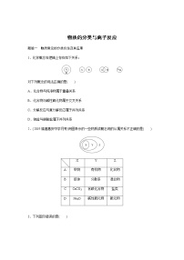 人教版 (2019)必修 第一册第二节 离子反应习题