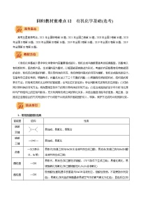 2022年高考化学三轮冲刺之回归教材12  有机化学基础（选考）练习题