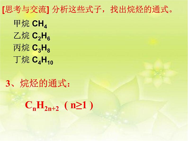 高中化学课件必修二《第三章 第一节 最简单的有机化合物-甲烷》复习205