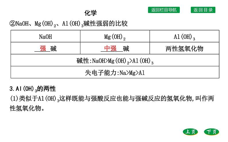 高中化学鲁科版（2019）必修2课件：第1章第3节第1课时　认识同周期元素性质的递变规律08