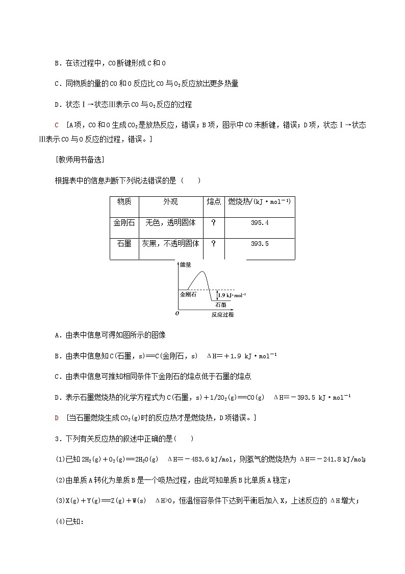 2022届高考化学一轮复习课后限时集训练习18化学能与热能含答案第2页