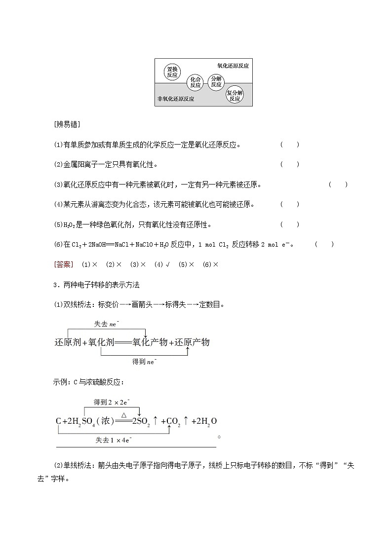 2022届高考化学一轮复习讲义第2章化学物质及其变化第4节氧化还原反应含答案第3页