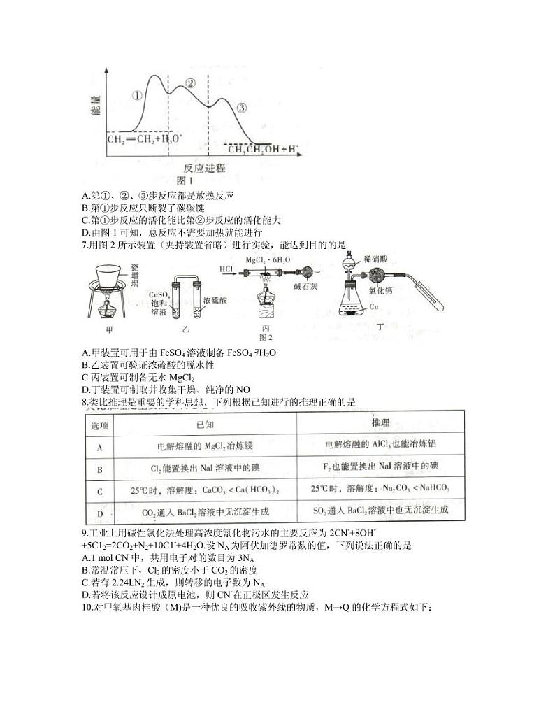 2021届广东省高三下学期4月高校招生模拟测试二（广东二模）化学试题 PDF版02