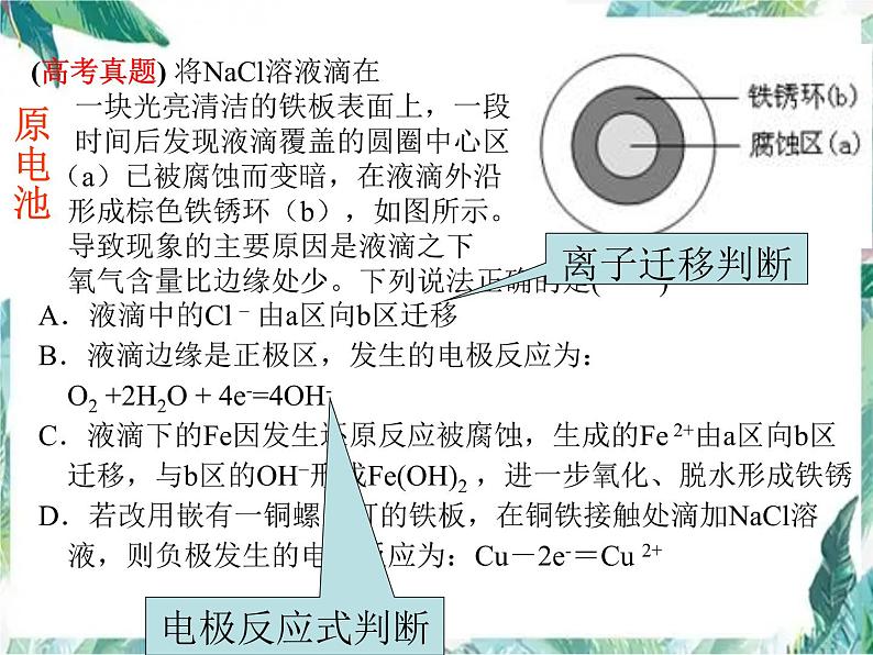 高考化学 电化学二轮复习 (1)课件PPT第5页