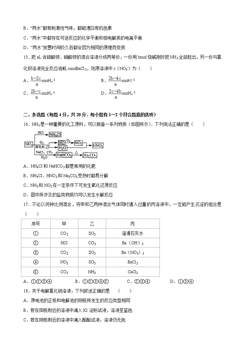 2013-2014学年上海市金山中学高一（下）期末化学试卷03