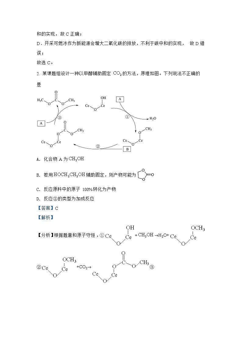 必刷卷03-2022年高考化学考前信息必刷卷（河北专用）第2页