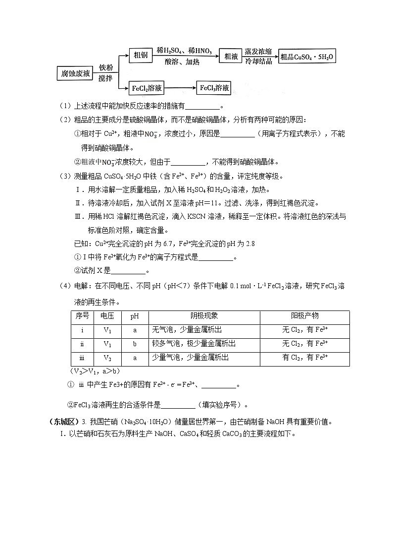 北京市2022届高三各区一模化学试题分类汇编 生产工艺流程 Word版含答案第2页