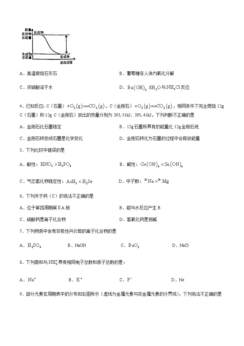 2021达州高一下学期期末检测化学试题含答案第2页