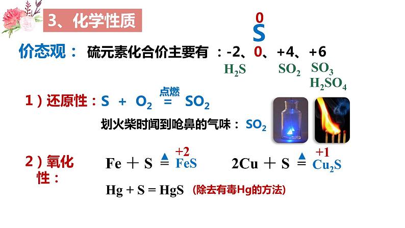 5.1.1  硫 和 二氧化硫2021-2022学年高一化学同步课堂精品课件（人教版2019必修第二册）06