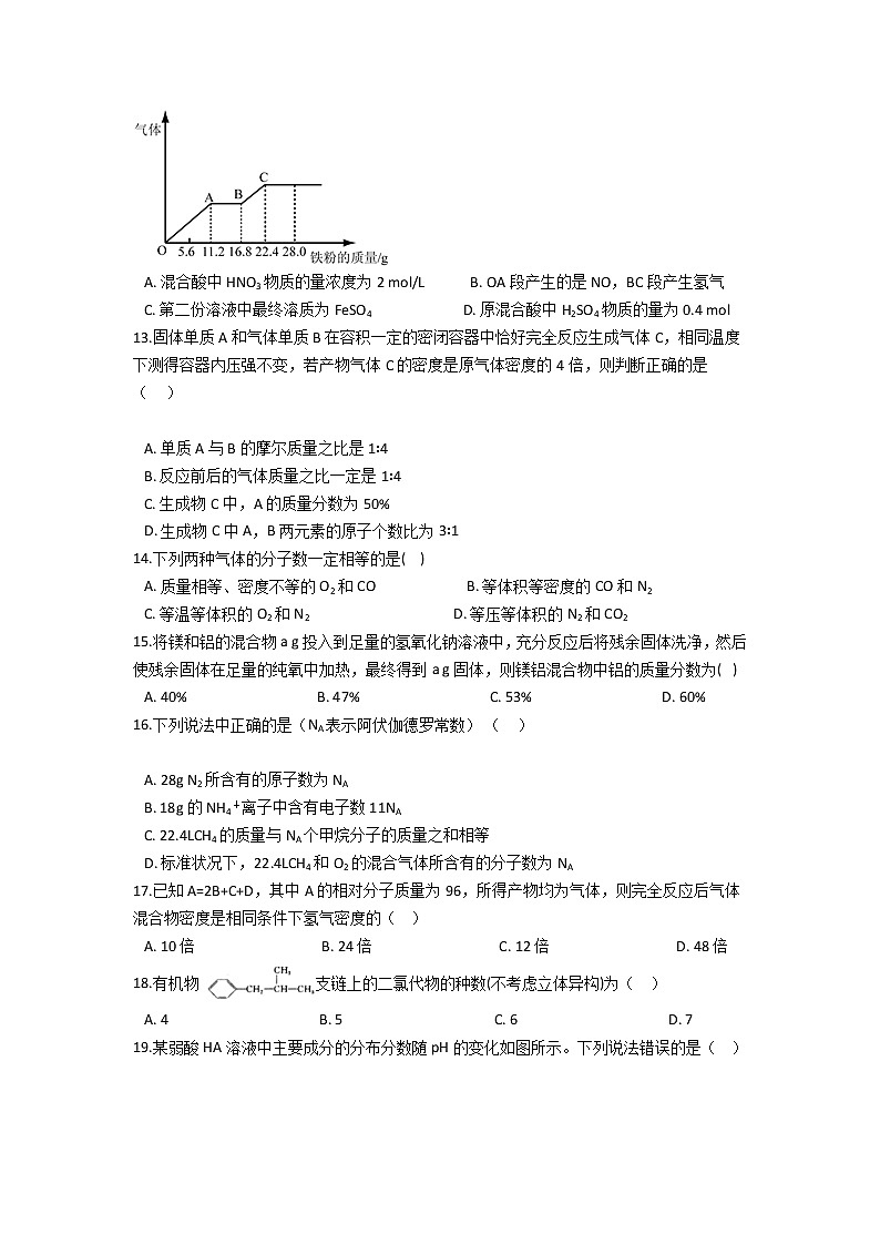 2022云南省双江县第一完全中学高一上学期9月月考化学试题含答案第3页