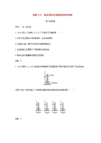 山东专用高考化学一轮复习专题十六烃及其衍生物的结构和性质_模拟集训含解析