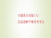苏教版高中化学选择性必修1专题3水溶液中的离子反应第四单元专题重点突破八沉淀溶解平衡常考考点课件