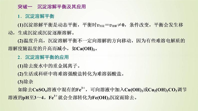 苏教版高中化学选择性必修1专题3水溶液中的离子反应第四单元专题重点突破八沉淀溶解平衡常考考点课件第2页