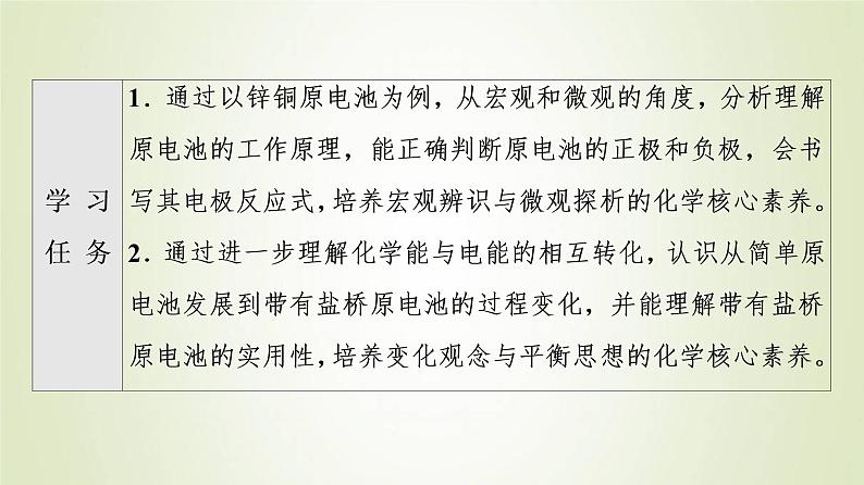 苏教版高中化学选择性必修1专题1化学反应与能量变化第2单元化学能与电能的转化4原电池的工作原理课件02