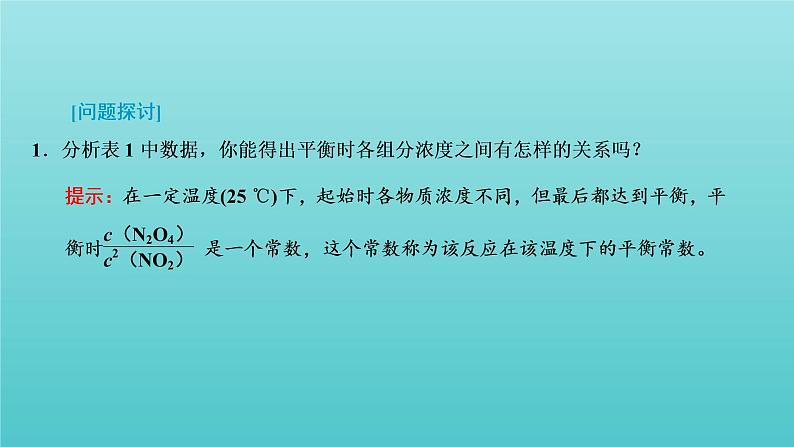 苏教版高中化学选择性必修1专题2化学反应速率与化学平衡第二单元第三课时化学平衡常数及应用课件05