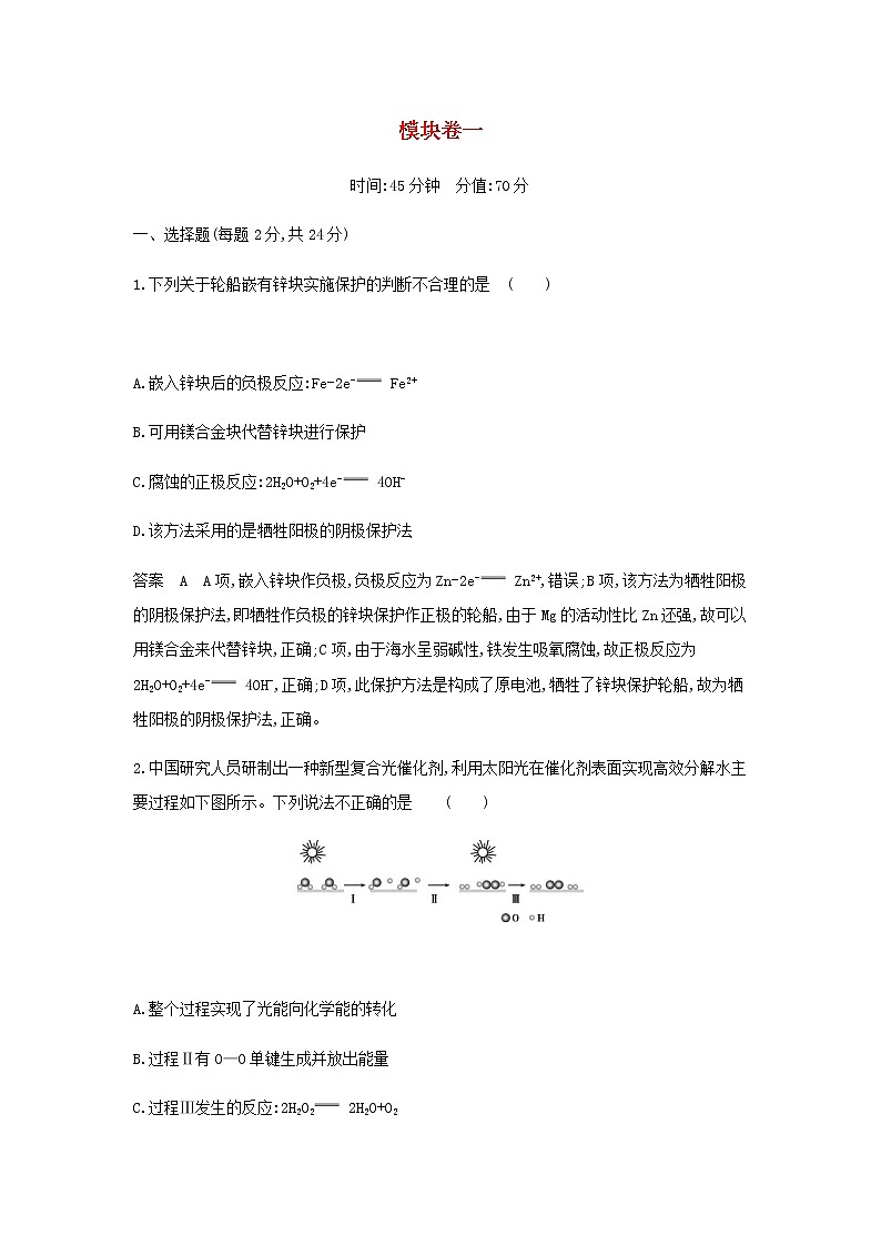 山东专用高考化学一轮复习专题十四盐类水解和沉淀溶解平衡模块卷一含解析第1页