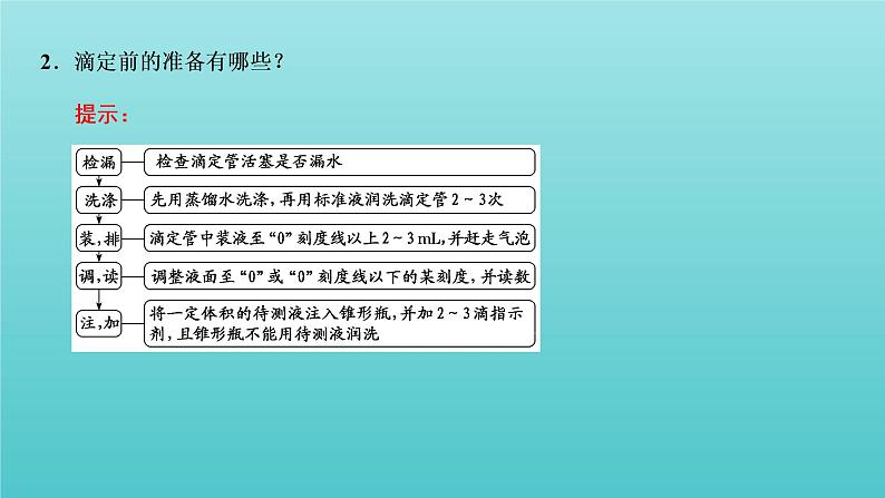 苏教版高中化学选择性必修1专题3水溶液中的离子反应第二单元第二课时酸碱中和滴定课件08