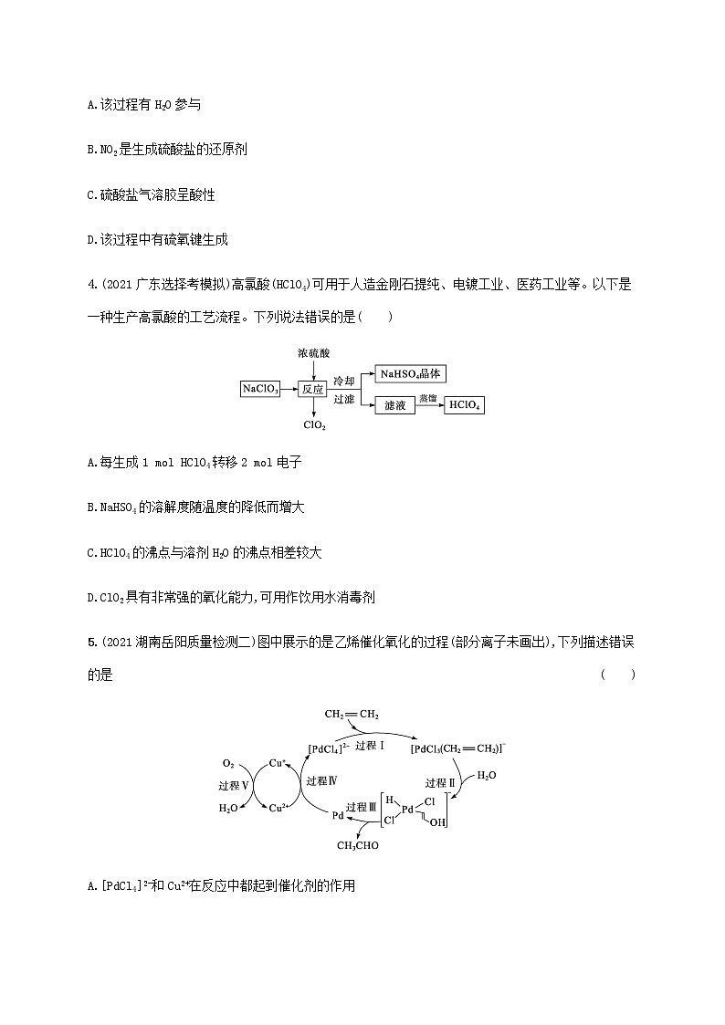 2022年高考化学二轮复习专题突破练四氧化还原反应含解析第2页