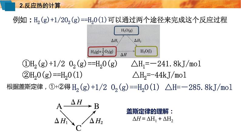 选一1.2　反应热的计算  人教版（2019）化学高一选择性必修一课件PPT06