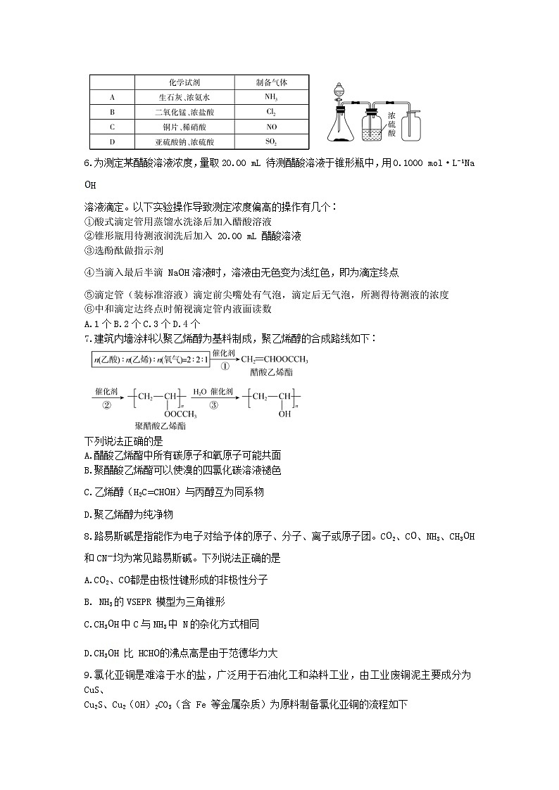 2022届山东省高三二轮复习联考（二）化学试卷 无答案第2页