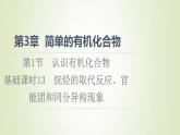 魯科版高中化學(xué)必修第二冊第3章簡單的有機(jī)化合物第1節(jié)基礎(chǔ)課時(shí)13烷烴的取代反應(yīng)官能團(tuán)和同分異構(gòu)現(xiàn)象課件