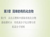 鲁科版高中化学必修第二册第3章简单的有机化合物第2节基础课时16有机高分子化合物与有机高分子材料课件