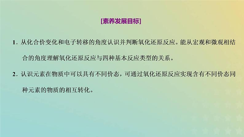 新人教版高中化学必修第一册第一章物质及其变化第三节第一课时氧化还原反应课件02