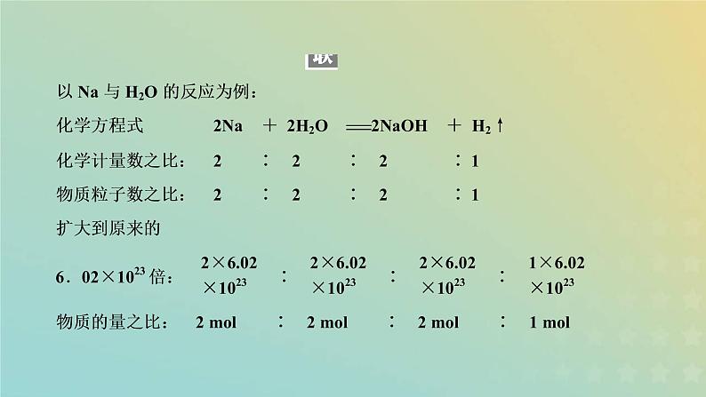 新人教版高中化学必修第一册第三章铁金属材料第二节第二课时物质的量在化学方程式有关计算中的应用课件第4页