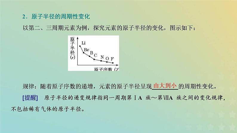 新人教版高中化学必修第一册第四章物质结构元素周期律第二节第一课时元素性质的周期性变化规律课件05