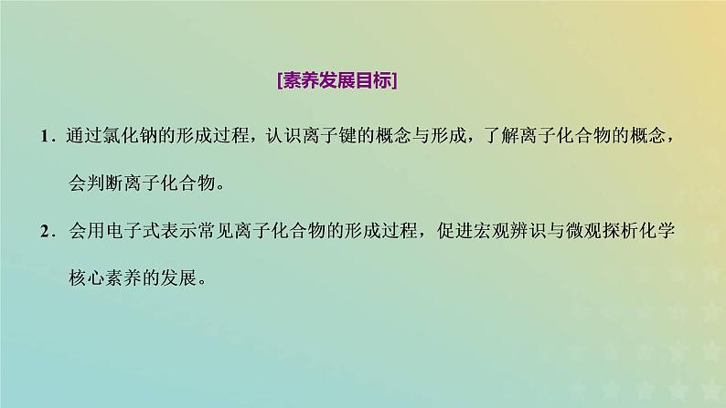 新人教版高中化学必修第一册第四章物质结构元素周期律第三节第一课时离子键课件第2页