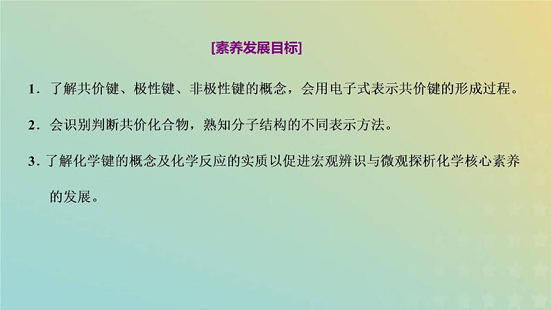 新人教版高中化学必修第一册第四章物质结构元素周期律第三节第二课时共价键课件第2页