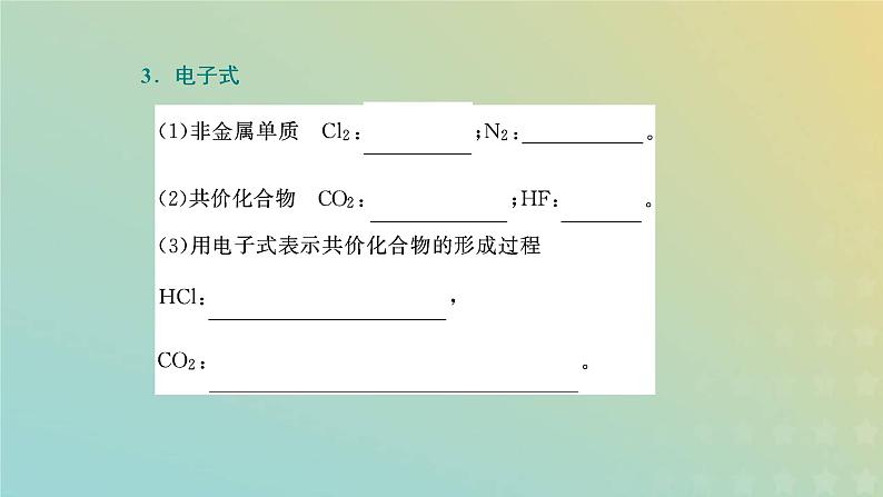 新人教版高中化学必修第一册第四章物质结构元素周期律第三节第二课时共价键课件第7页