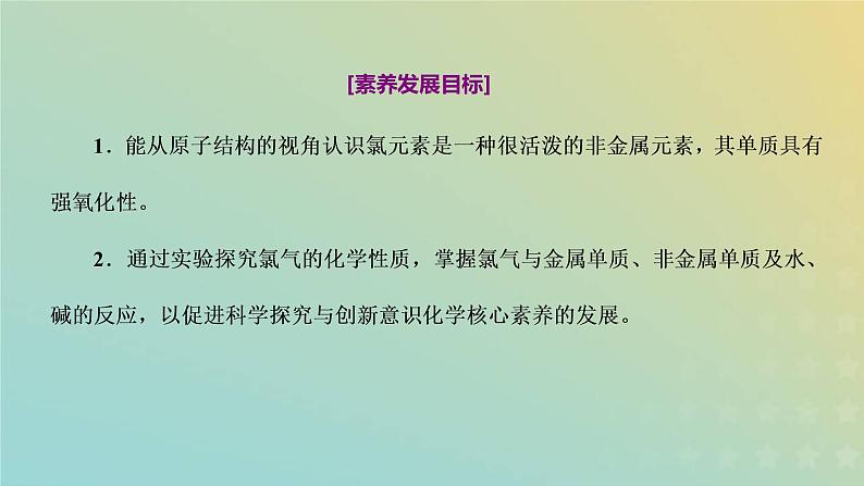 新人教版高中化学必修第一册第二章海水中的重要元素__钠和氯第二节第一课时氯气的性质课件第2页