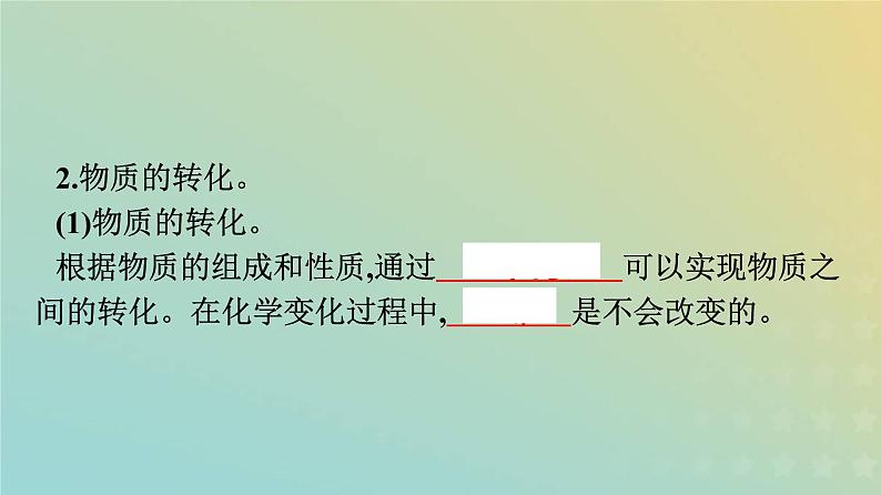 新人教版高中化学必修第一册第一章物质及其变化第一节第2课时物质的转化课件第6页