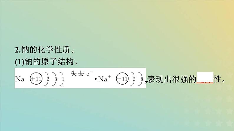 新人教版高中化学必修第一册第二章海水中的重要元素__钠和氯第一节第1课时活泼的金属单质__钠课件06