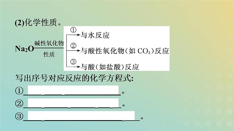 新人教版高中化学必修第一册第二章海水中的重要元素__钠和氯第一节第2课时钠的几种化合物课件第3页