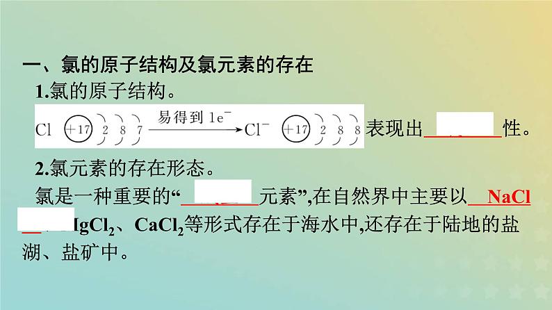 新人教版高中化学必修第一册第二章海水中的重要元素__钠和氯第二节第1课时氯气的性质课件第5页