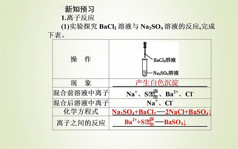 新人教版高中化学必修第一册第一章物质及其变化第二节课时2离子反应课件05