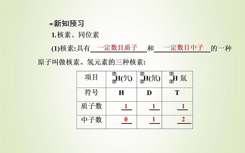 新人教版高中化学必修第一册第四章物质结构元素周期律第一节课时2核素原子结构与元素的性质课件06