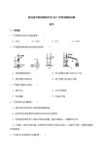 2021年浙江省宁波市镇海中学高考模拟化学试卷含答案